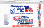 Political campaign signs